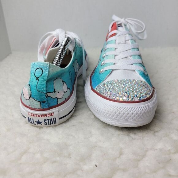 Converse All Star Womens Sneaker Size Custom painted SnHand Painting Elephant - Picture 7 of 9